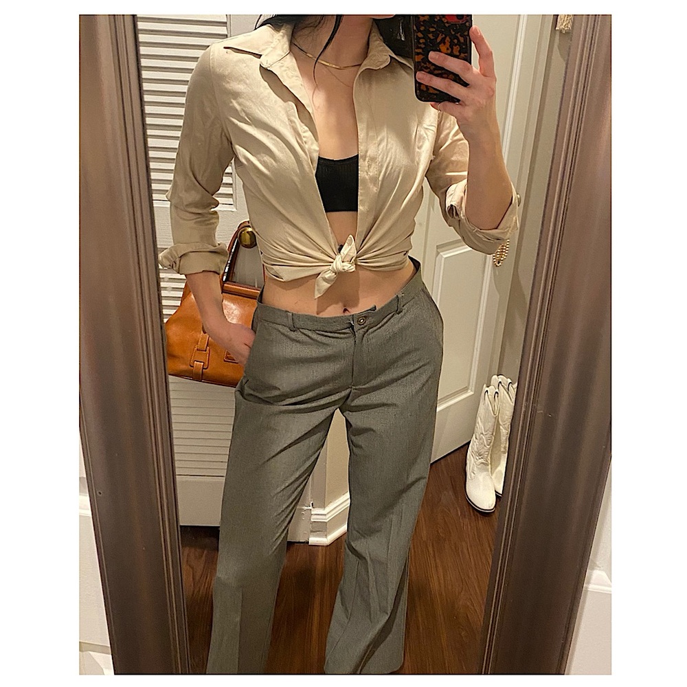 Vintage herringbone trouser